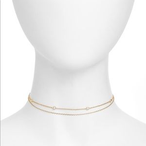Gold Plated Double Chain Choker